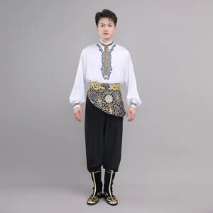 Wei Nationality Performance Costume Li Dance Male Minority Adult Practice Grading Art Test