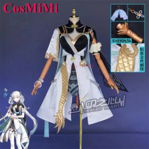 CosMiMi Jinhsi Cosplay Game Wuthering Waves Costume Fashion Lovely Uniform Dress Full Set Carnival Party Role Play Clothing New