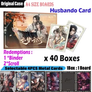New Manfu Card Hobby Collection Card A4 Size Board Male God Lan Wangji MDZS Rare Card Girl’s Toys Card Birthday Gift