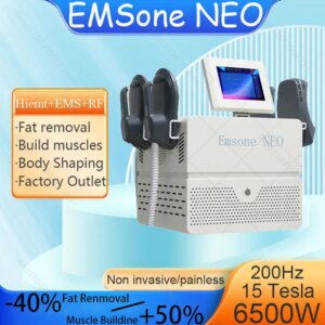 EMS Fat Burning High Intensity 200Hz 6500W RF Electromagnetic Muscle Stimulator Professional Body Shaping Machine EMSone NEO