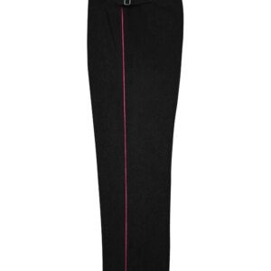 GUWJ-027 WWII German Fire Police Officer Black Wool Trousers With Pipe