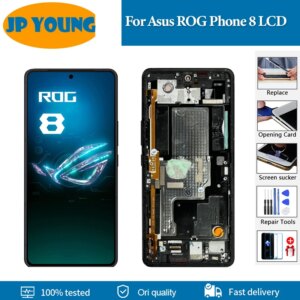 6.78″ Amoled For Asus ROG Phone 8 Pro LCD Display AI2401 Screen Touch Panel Digitizer Assembly For Asus ROG 8 Pro LCD Replace
