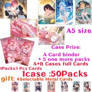 2025 Morning Flowers and Evening Plucks Goddess Story Fold Card Waifu Kafka Fulina Rem Hobbies Gift Collection A5 Board Gifts