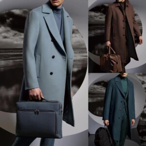 Modern Warm Men‘s Coat Solid Color Pure Woolen Fabric Single Breasted Winter Over Coat Formal Suit Tailored
