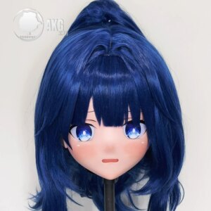 (AL45)Customize Character Crossdressing Female/Girl Resin Full/Half Head With Lock Anime Cosplay Japanese Animego Kigurumi Mask