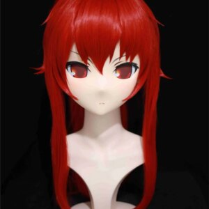 (NFD076)Customize Full Head With Lock Pretty Female/Girl Japanese Animego Character Kig Cosplay Kigurumi Mask Crossdress Doll