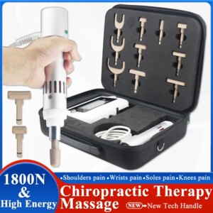 2025 New 1800N Electric Correction Gun Adjustable Strength Chiropractic Tool For Effective Spinal Relaxation And Body Massager