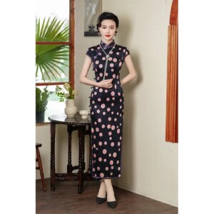 High Quality 2024 Summer New National Style Cheongsam Women’s Real Silk Cheongsam