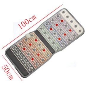 50*100CM Amethyst Negative Ion Heating Massage Cushion Health care products to promote relaxation and relieve muscle tension