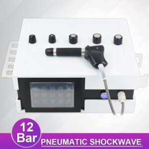Pneumatic Shockwave Therapy Machine For ED Treatment And Neck Pain Relief Body Relaxation 12Bar Professional Shock Wave Massager