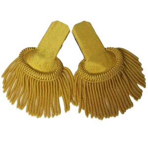 Gold Bullion Shoulder Epaulette Embroidered Fringe Tassel For guard of honor Uniform protocol Costume