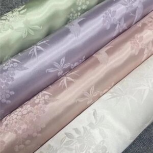 New silk King Satin jacquard fabric 35 momme 100% cheongsam top