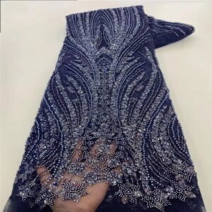 Sequin embroidered beaded tube fabric lace gauze wedding dress fashion cheongsam net