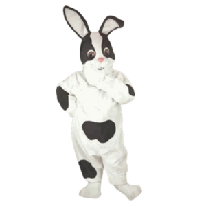 Checkered Rabbit Mascot Costume Easter Holiday Checkered Bunny Rabbit Mascotte Mascota Outfit Suit Fit Kit Fancy Dress SW1113