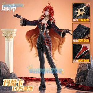 Game Genshin Impact Mavuika Cosplay Costumes Jumpsuit Uniform Halloween Carnival Party Christmas Play Role Clothes Clothing