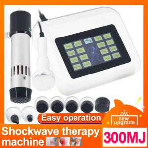 New Shockwave Therapy Machine ED Treat Muscle Massage Tennis Elbow Pain Relief Ultrasonic Physiotherapy Instrument Dual System