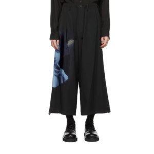 YOJI OOAK Original Design Uchida すずイ Loose and Comfortable Wool Uchida Sparrow Wheel of Fate Haren Pants