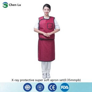 Interventional radiology lead apron set 0.35mm pb nuclear radiation protection with double-sided super soft lead apron set