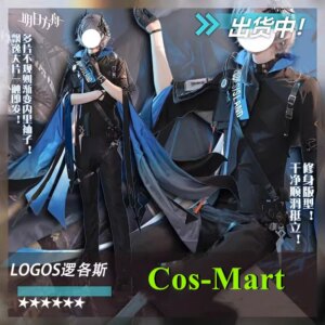 Cos-Mart Game Arknights Logos Cosplay Costume Anniversary High Uniform Set Game Role Play Clothing Men’s Suit Customization
