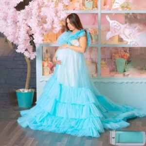 Maternity Dress Photoshoot Pregnancy Photography Gowns Baby shower Dress Photographie de vêtements de maternité فساتين حوامل