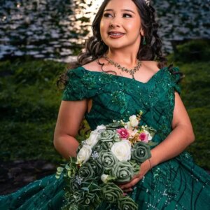 Customized Shiny blackish green Quinceanera Dress Off Shoulder Tull applique crystal vestidos de 15 Quinceanera
