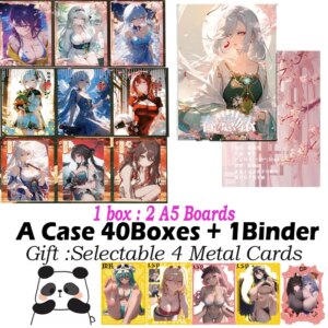 New A5 Size Card ” Strong Spring Feeling ” Hobby Waifu Board Genshin Collection Doujin Hutao Ganyu Rare Card Toy Gift