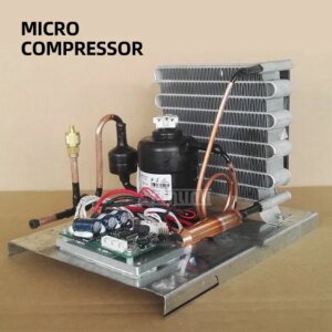 Micro compressor unit DC condensing unit Small refrigeration unit Air cooled R134a DC 24V