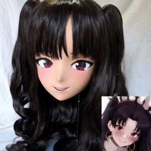 (GLA015)Customize Character Crossdressing Female/Girl Resin Full/Half Head With Lock Anime Cosplay Japanese Anime Kigurumi Mask