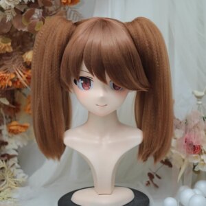 (NFD36–27)Customize Full Head With Lock Pretty Female/Girl Japanese Animego Character Kig Cosplay Kigurumi Mask Crossdress Doll