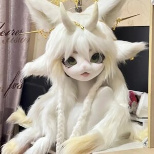 Fursuit Kigurumi Headsets Furry Cosplay Costumes Customized Furries Head Animal Comiket Rubbit Doll Cat Comiket Furries Doll