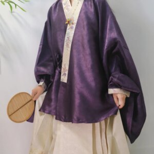 Ming Han Clothing Pair Pipa Sleeve Short Shirt Kim Tong Imitation Flower Luo Horse-Face Skirt