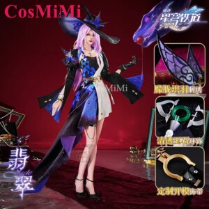CosMiMi Game Honkai: Star Rail Jade Cosplay Costume Full Set Fashion Elegant Sweet Uniform Carnival Party Role Play Clothing New