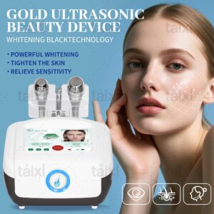 Triple Ultrasound Multi Frequency Real 10 mHz Skin Treatment Beauty Machine 1mhz 3 mhz Cross Frequency Ultra Sonic Water Drop