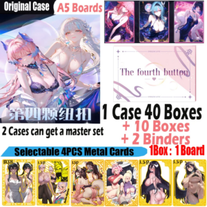 “The Fourth Button” New A5 Size Board Waifu Collection Card Hobby Genshin CCG Card Shenhe Doujin Toys Board Gifts