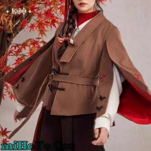 [Genuine] miHoYo Official Game Genshin Impact Kaedehara Kazuha Cosplay Theme Impression Series Casual Jacket Anime Cartoon Top