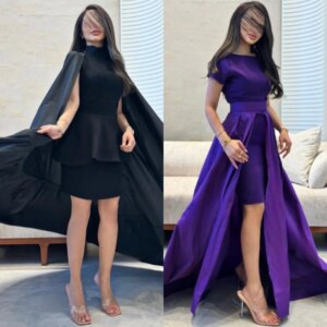 Customized Evening Saudi Arabia Jersey Ruched Clubbing A-line O-Neck Bespoke Occasion Gown Midi Dresses