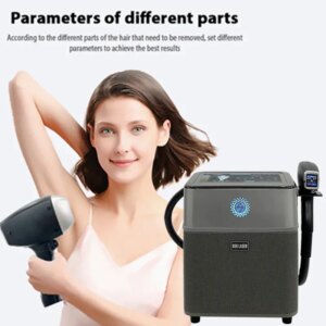Hair Removal Skin Rejuvenation Freckle Removal Long Pulse ND Yag 755/808/1064nm Diode Laser Ice Titanium Permanent Epilator