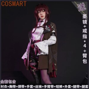 COSMART Honkai: Star Rail Kafka Game Suit Fashion Cool Uniform Cosplay Costume Halloween Carnival Party Role Play Outfit Women