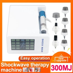Shockwave Therapy Machine Effectively Treat Sports Injuries ED Treatment Tennis Body Massager 300MJ Shock Wave Health Care