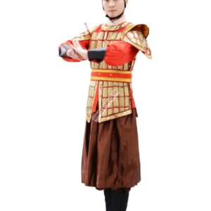 NanBei Dynasty Mulan Marshal Armor Stage Costume Annual Meeting Men Women Armour Cosplay Robe Halloween Carnival Soldier Outfit