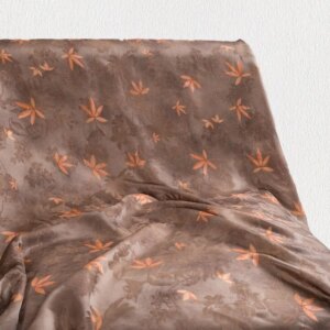 High Quality Real Silk 50momme Traditional Chinese Style Printed Soteil Xiangyun Yarn Shunde Buttercup Cloth