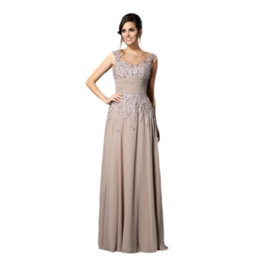 Plus Size Mother Of The Bride Dresses A-line Chiffon Appliques Beaded Long Groom Mother Dresses For Wedding Customized