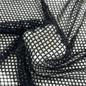 Luxury Black High End Stone Embroidered Handmade Full Stones Elastic net Lace French Party Evening Dress Wedding Mesh Fabric Diy