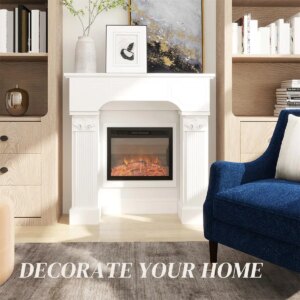 Elegant Fireplace Mantel – Fast Shipping, Unique Design (Not Available on)