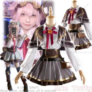 Ace Taffy Cosplay Costume Anime VTuber Hololive Women Lovely Costumes Role Play Clothing Halloween Carnival Party Suit 2024 New