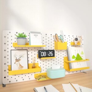 Modular Pegboard Combination Kit with Accessories for Wall Organizer Crafts Display Organization – Hanging Ornaments