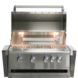 Heavy Duty Barrel Automatic Chicken Rotating Kit Barbecue Grill Iron Manual Rotisserie Charcoal BBQ Grill For Outdoor Party