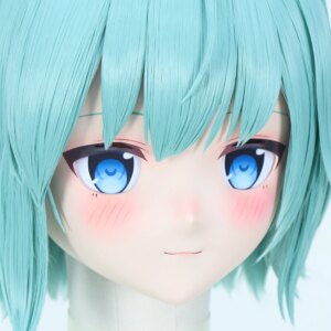 Customize Character Female/Girl Resin Kig Full Head With Lock Anime Cosplay Japanese Anime Kigurumi Mask