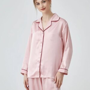 Customized Wholesale Hot Sale 100% silk  Pajamas for Women Set Long Soft Sleepwear Pajamas Set for Home