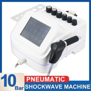 10Bar Shockwave Therapy Machine ED Treatment Massage And Knne Foot Pain Relief Pneumatic Shock Wave Instrument Professional